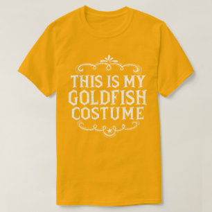 Det här är min Goldfish Costume Funny Lazy Hallowe T Shirt