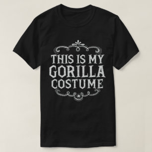 Det här är min Gorilla Funny Lazy Halloween Costum T Shirt