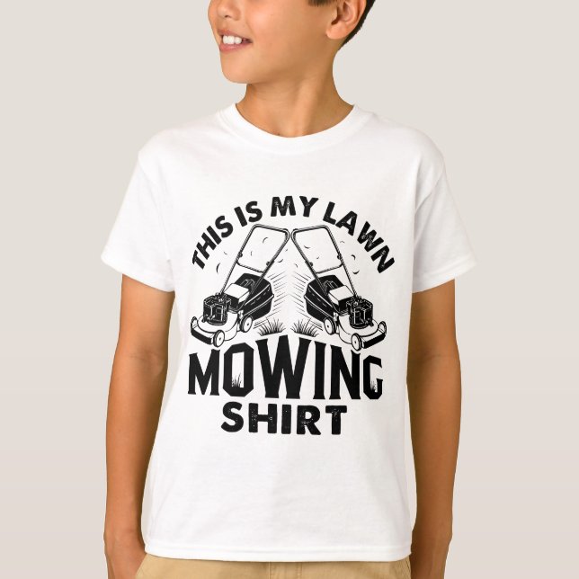 Det här är min Gräsmatta Mower Mower Gift T Shirt (Framsida)
