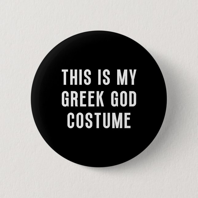 Det här är min grekiske gud Halloween Costume Unde Knapp (Framsida)