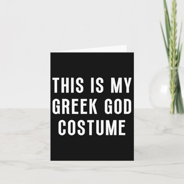 Det här är min grekiske gud Halloween Costume Unde Kort (Framsida)