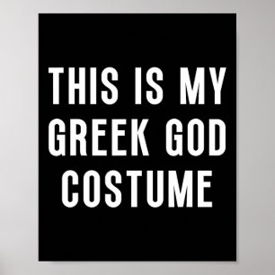 Det här är min grekiske gud Halloween Costume Unde Poster