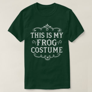 Det här är min groddräkt Lazy Halloween T Shirt
