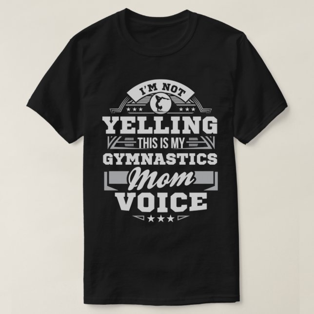 Det här är min Gymnastics Mamma Voice Funny Gymnas T Shirt (Design framsida)