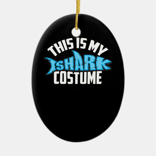 Det här är min hajdräkt julgransprydnad keramik (Framsidan)