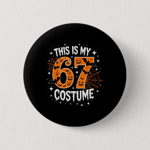 Det här är min Halloween 67-kostym nummer 6 7 Meme Knapp