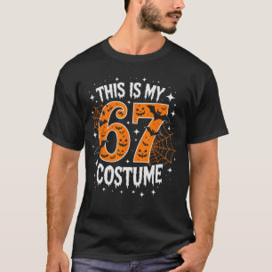Det här är min Halloween 67-kostym nummer 6 7 Meme T Shirt