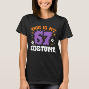 Det här är min Halloween 67-kostym nummer 6 7 Meme T Shirt