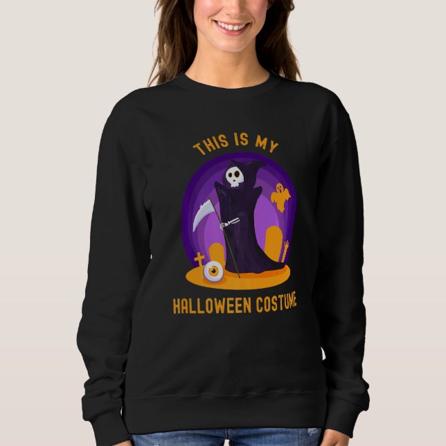 Det här är min Halloween Costume Cute Scary Grim R T Shirt (Framsida)