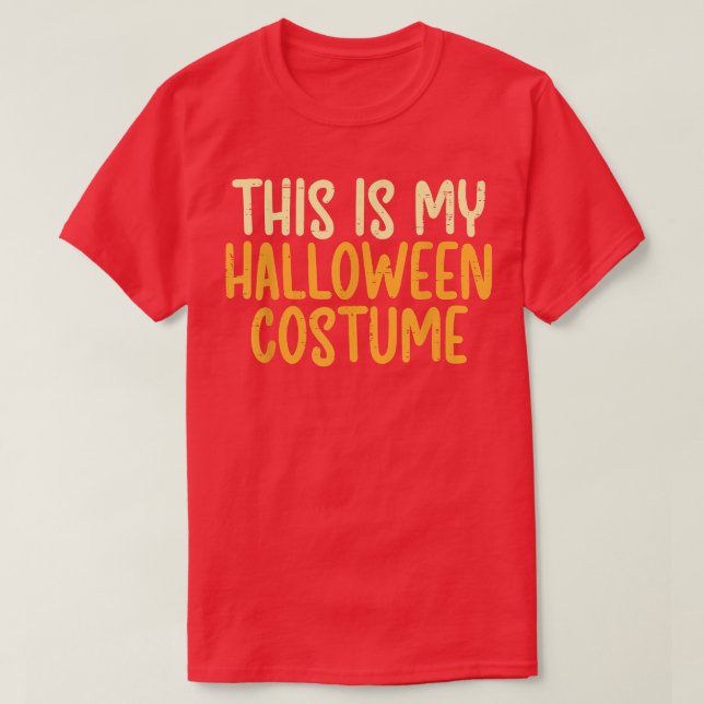 Det här är min Halloween Costume Funny Lazy Easy M T Shirt (Design framsida)