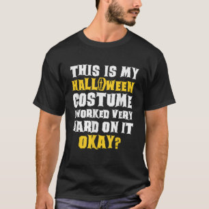 Det här är min Halloween Costume Funny som säger J T Shirt