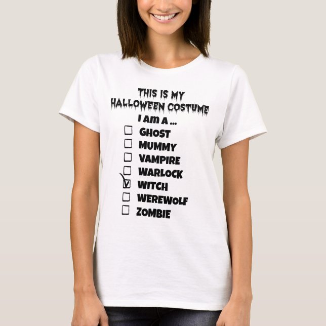 Det här är min Halloween-dräkt - kolla Mark Witch Tröja (Framsida)