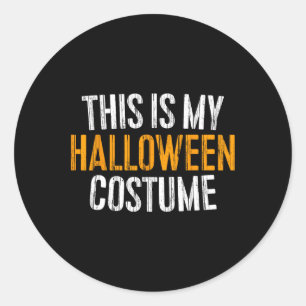 Det här är min Halloween-dräkt Runt Klistermärke