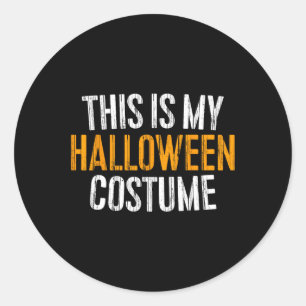 Det här är min Halloween-dräkt Runt Klistermärke