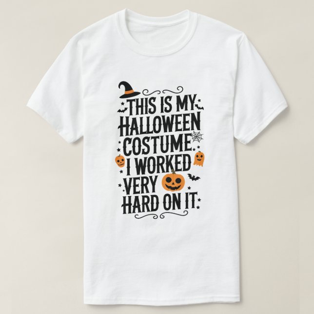 Det här är min Halloween-dräkt som jag arbetade my T Shirt (Design framsida)