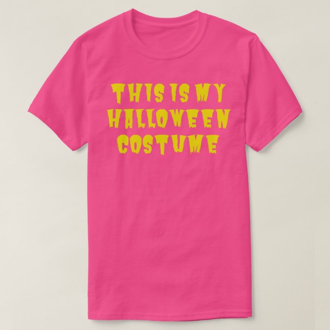 Det här är min Halloween-dräkt T Shirt (Design framsida)