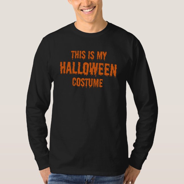 Det här är min halloween-kostym t shirt (Framsida)