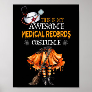 Det här är min Halloween-medicinska journal, kosty Poster
