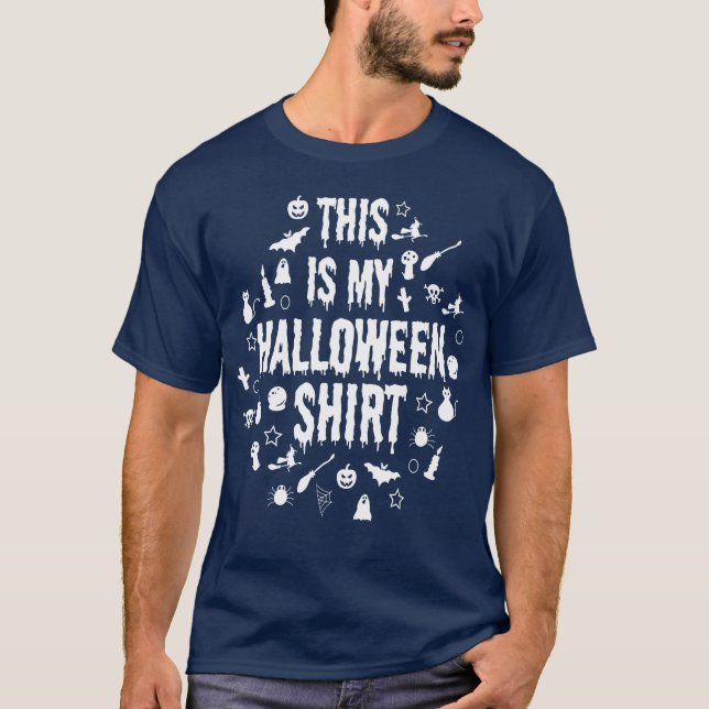 Det här är min halloween-skjorgåva t shirt (Framsida)