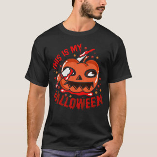 Det här är min Halloweencute pumpkins Halloween 20 T Shirt