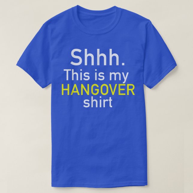 Det här är min Hangover Shirt - Lustigt T Shirts m (Design framsida)