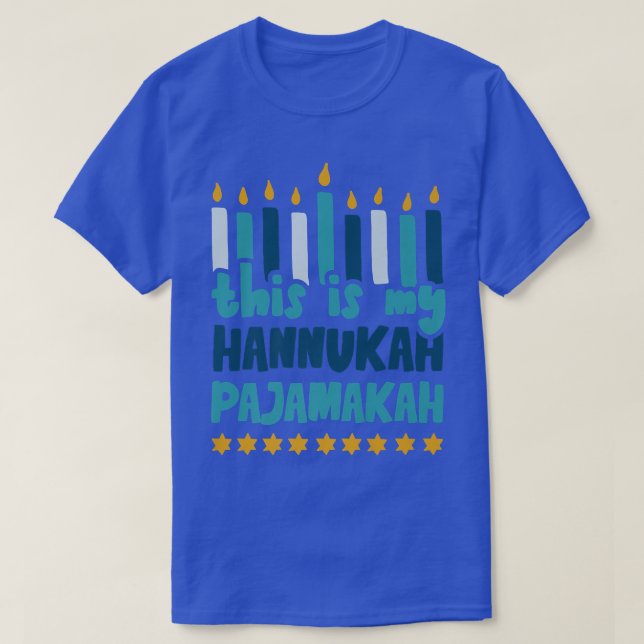 Det här är min Hannukah Pajamakah Funny Hannukah P T Shirt (Design framsida)