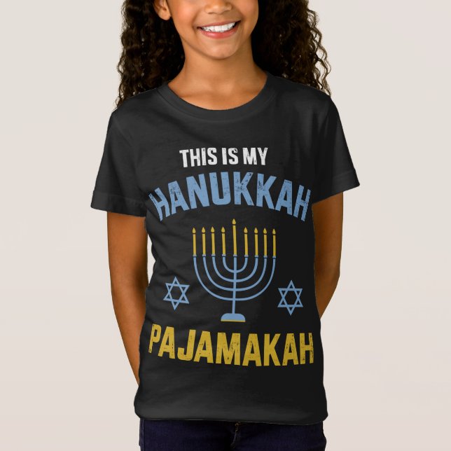 Det här är min hanukah pyjamakah för juönsketokris t shirt (Framsida)