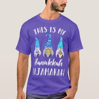 Det här är min Hanukkah Pajamakah-jude jul Paj T Shirt