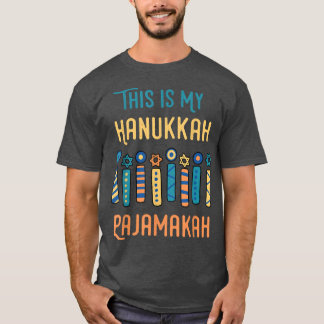 Det här är min Hanukkah Pajamakah Menorah Nine Can T Shirt