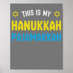 Det här är min Hanukkah Pajamakkah, Lusj Lycklig H Poster