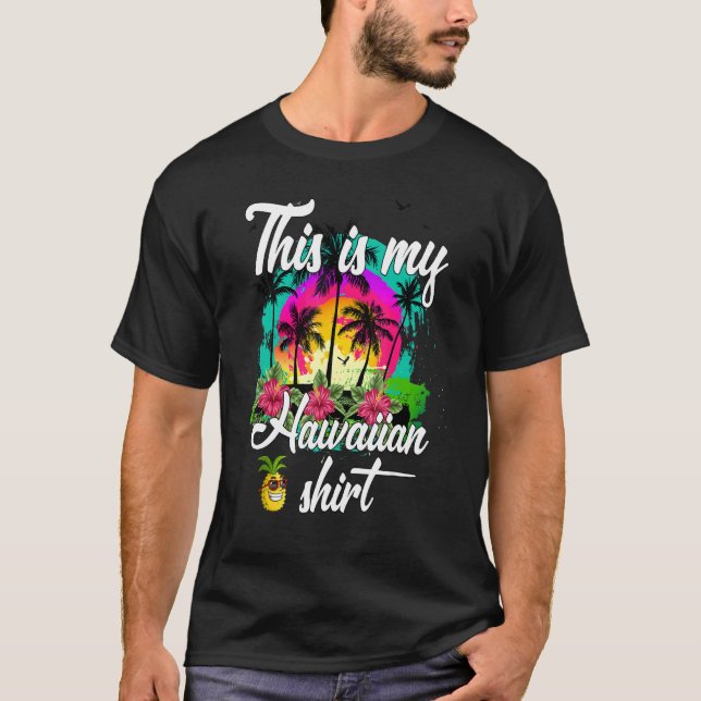 Det här är min hawaiiska Aloha Hawaii för Manar Kv T Shirt (Framsida)