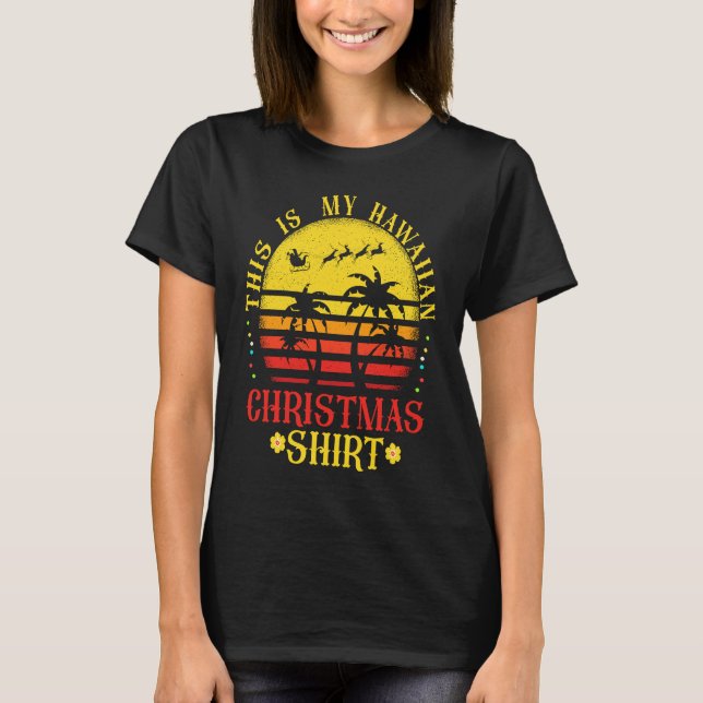 Det här är min hawaiiska julsemester. t shirt (Framsida)