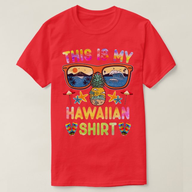 Det här är min hawaiiska Luau Aloha Hawaii Beach P T Shirt (Design framsida)