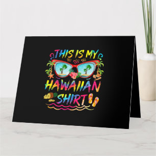 Det här är min hawaiiska Shirt Luau Aloha Hawaii B Kort