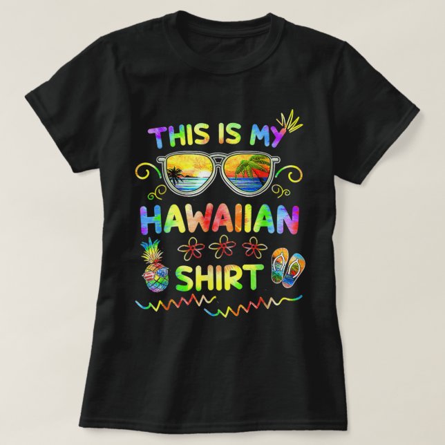 Det här är min hawaiiska Shirt Luau Aloha Hawaii B T (Design framsida)