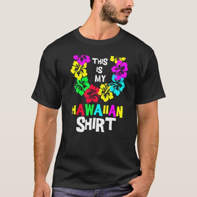 Det här är min hawaiiska Tropical Luau Costume Par T Shirt (Framsida)