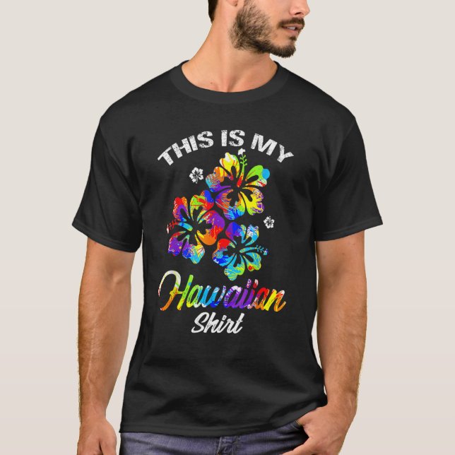 Det här är min hawaiiska Tropical Luau Costume Par T Shirt (Framsida)
