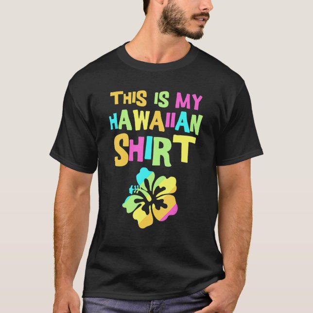 Det här är min hawaiiska Tropical Luau Costume Par T Shirt (Framsida)