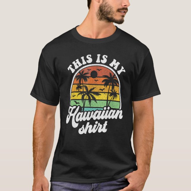 Det här är min hawaiiska Tropical Luau Costume Par T Shirt (Framsida)