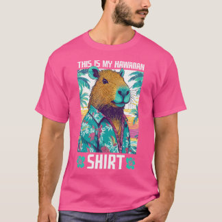 Det här är min hawaisiska ynliga Capybara T Shirt