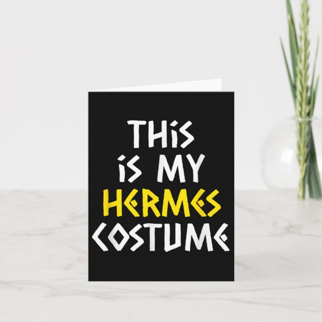Det här är min Hermes Halloween Costume Lazy greki Kort (Framsida)