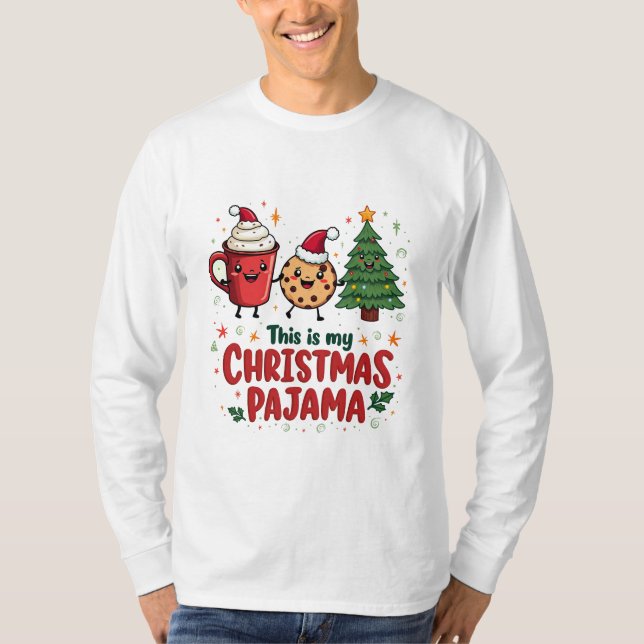 Det här är min Hett Chocolat Pajama Cookies T Shirt (Framsida)