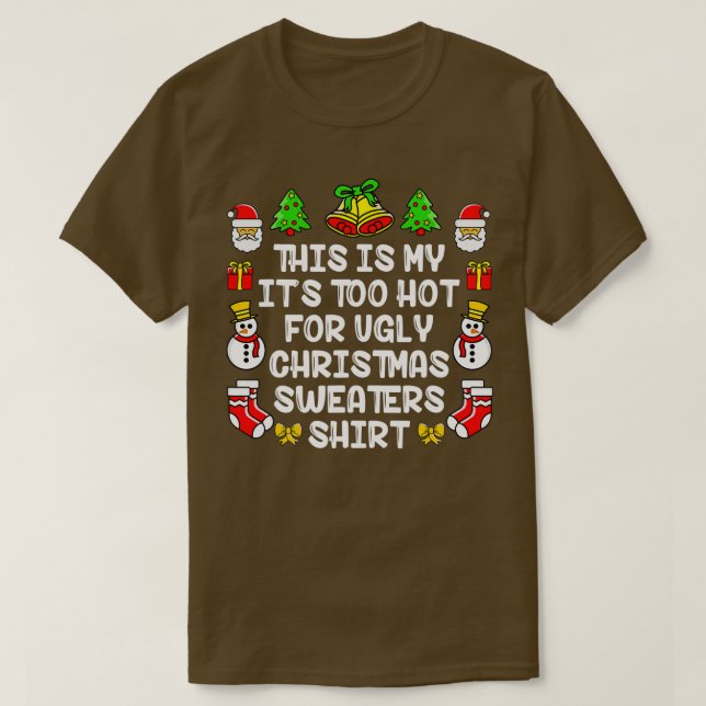 Det här är min Hett för den vackra julsötaren T Shirt (Design framsida)