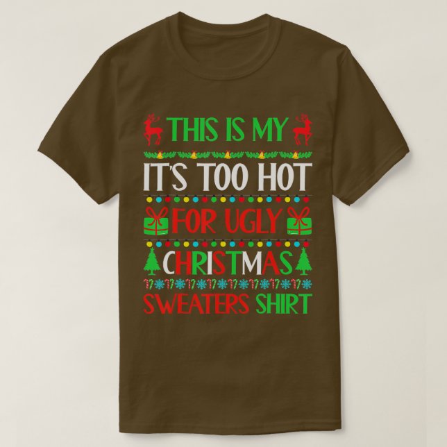 Det här är min Hett för den vackra julsötaren T Shirt (Design framsida)