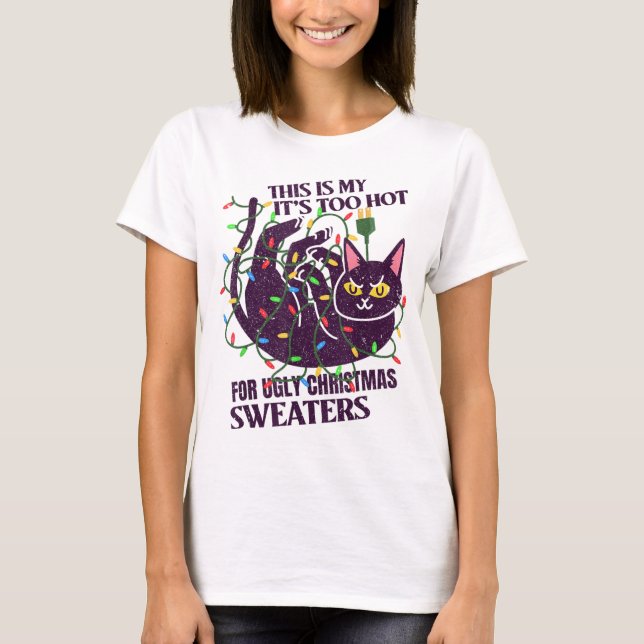 Det här är min Hett för den vackra julsötaren T Shirt (Framsida)