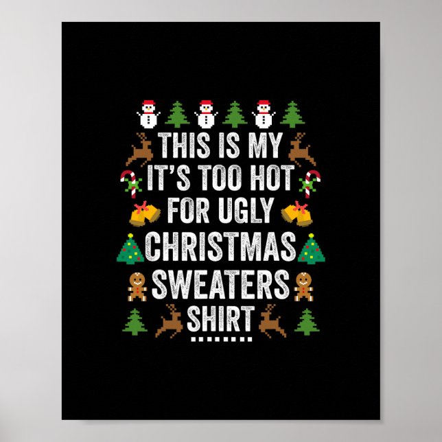 Det här är min hett för ful christmas sweater poster (Framsidan)