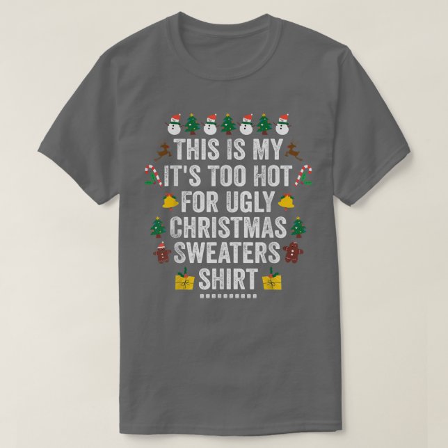 Det här är min Hett för Ugly ChristmaXmas Holid T Shirt (Design framsida)