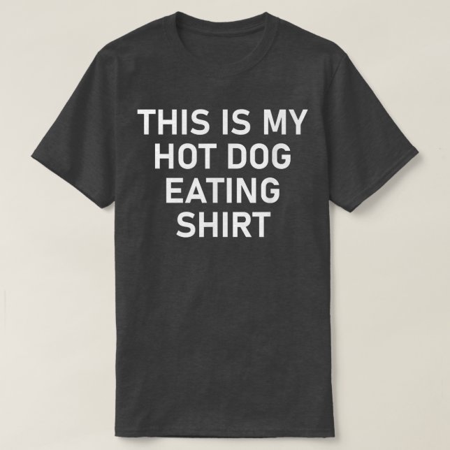 Det här är min Hett Hund Eating, Funny, Jokes, Sar T Shirt (Design framsida)