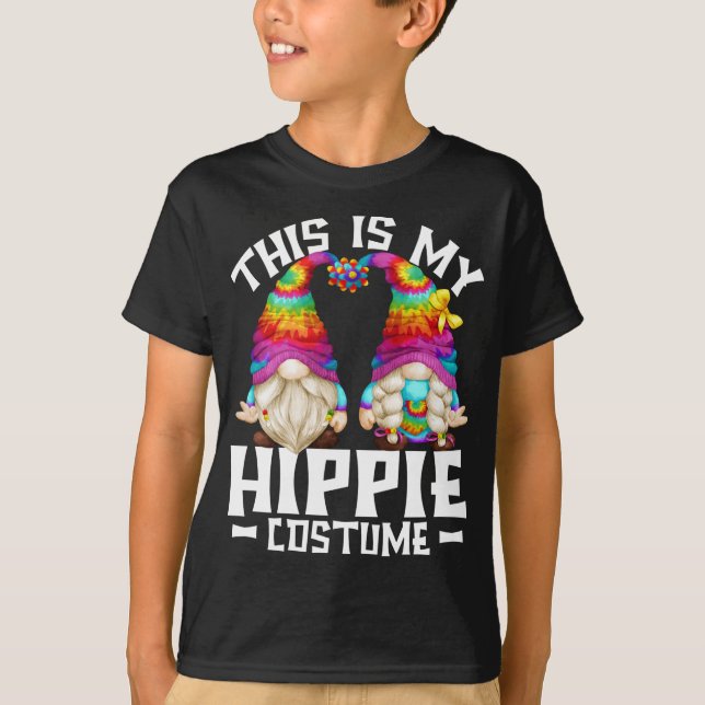 Det här är min Hippie Costume Funny Halloween 70-t T Shirt (Framsida)
