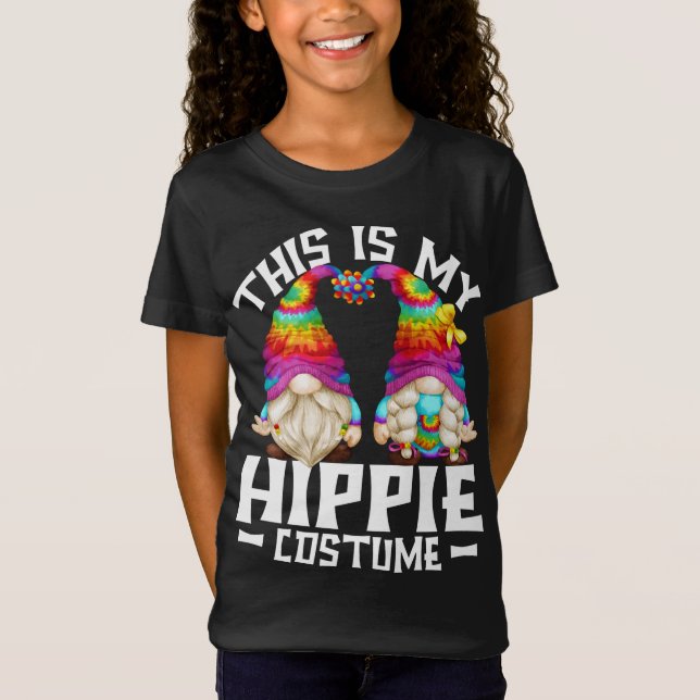 Det här är min Hippie Costume Funny Halloween 70-t T Shirt (Framsida)